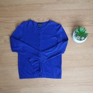 Lord & taylor Swiss dot blue cardigan - Size small